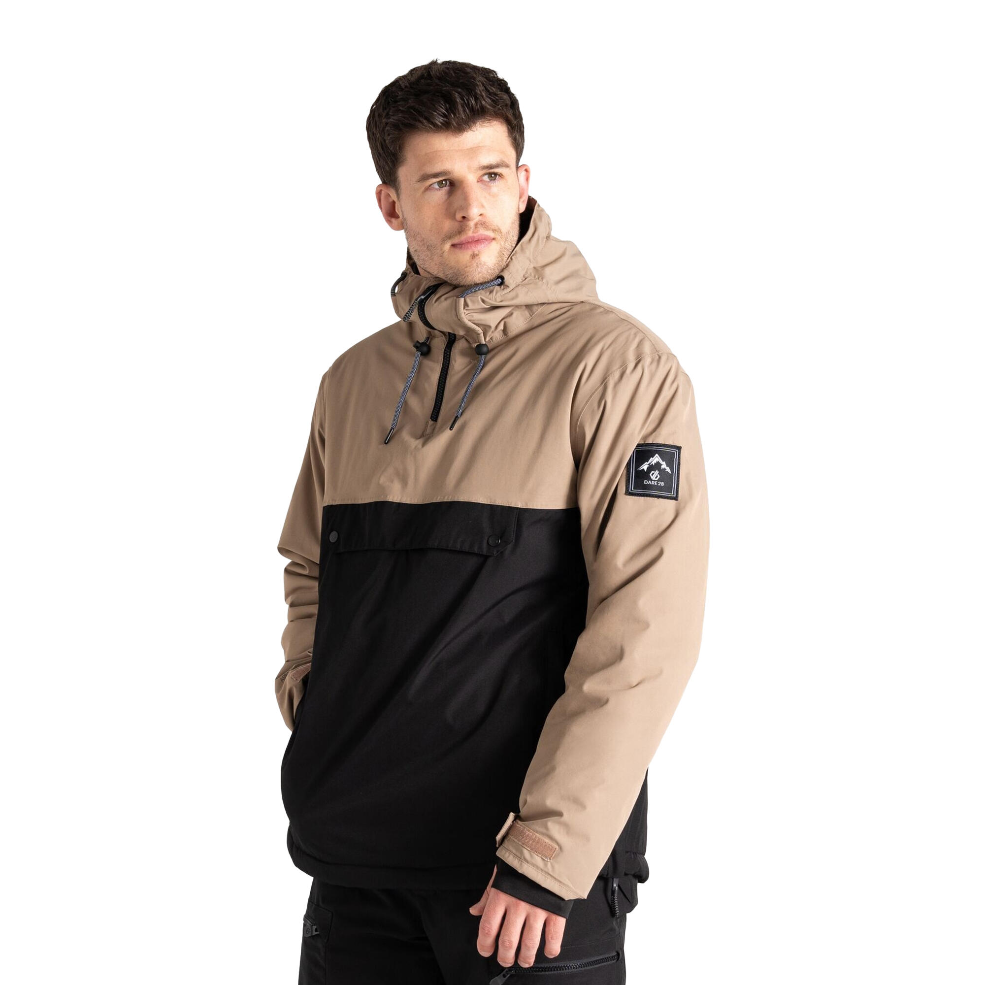 "Freeride" Skijacke Über den Kopf für Herren Ton/Schwarz 4/5