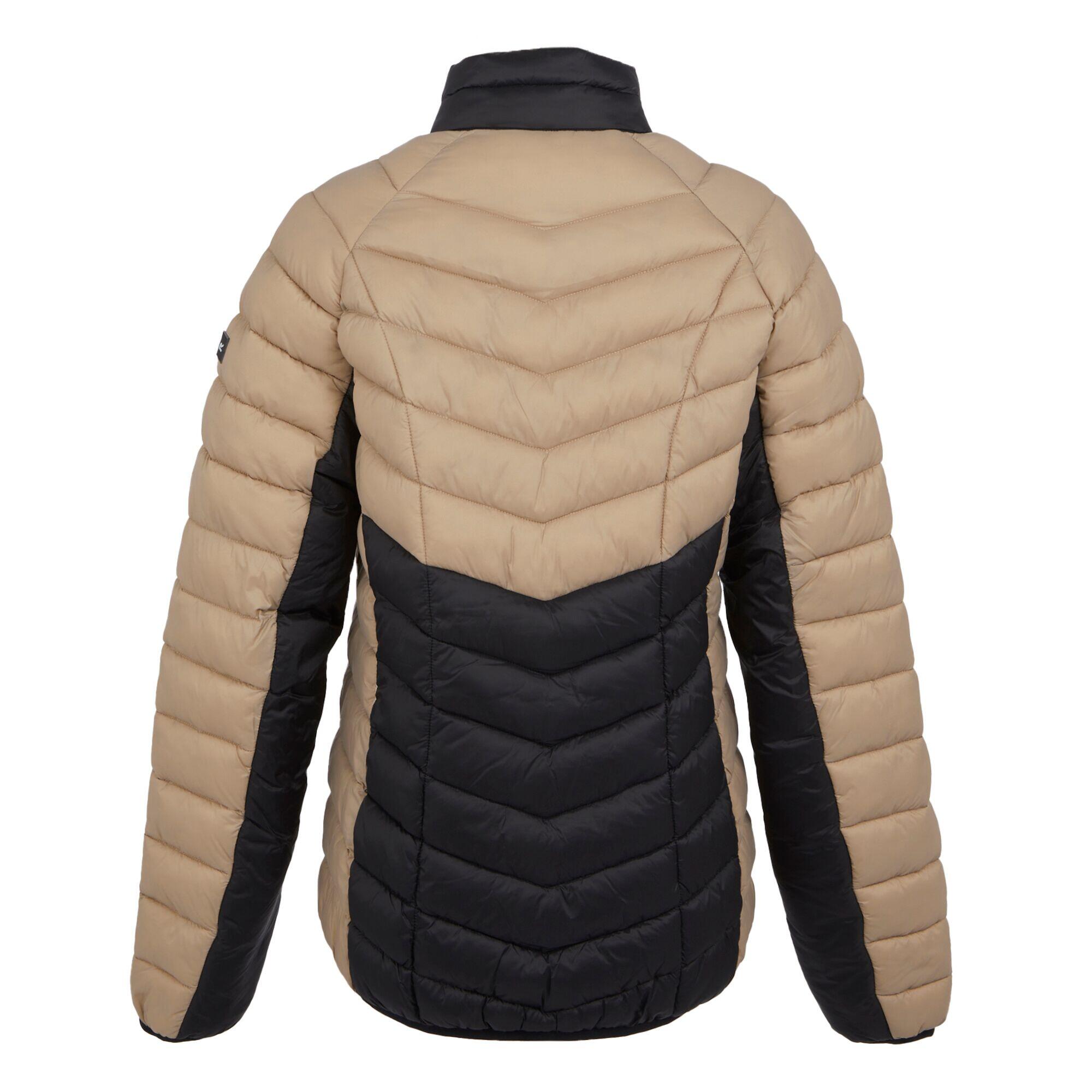 Dames Dalent Gewatteerd Jasje (Warm Taupe/Zwart) 2/5
