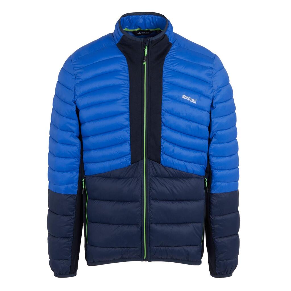 Mens Leedre Colour Block Hybrid Jacket (Olympian Blue/Navy)