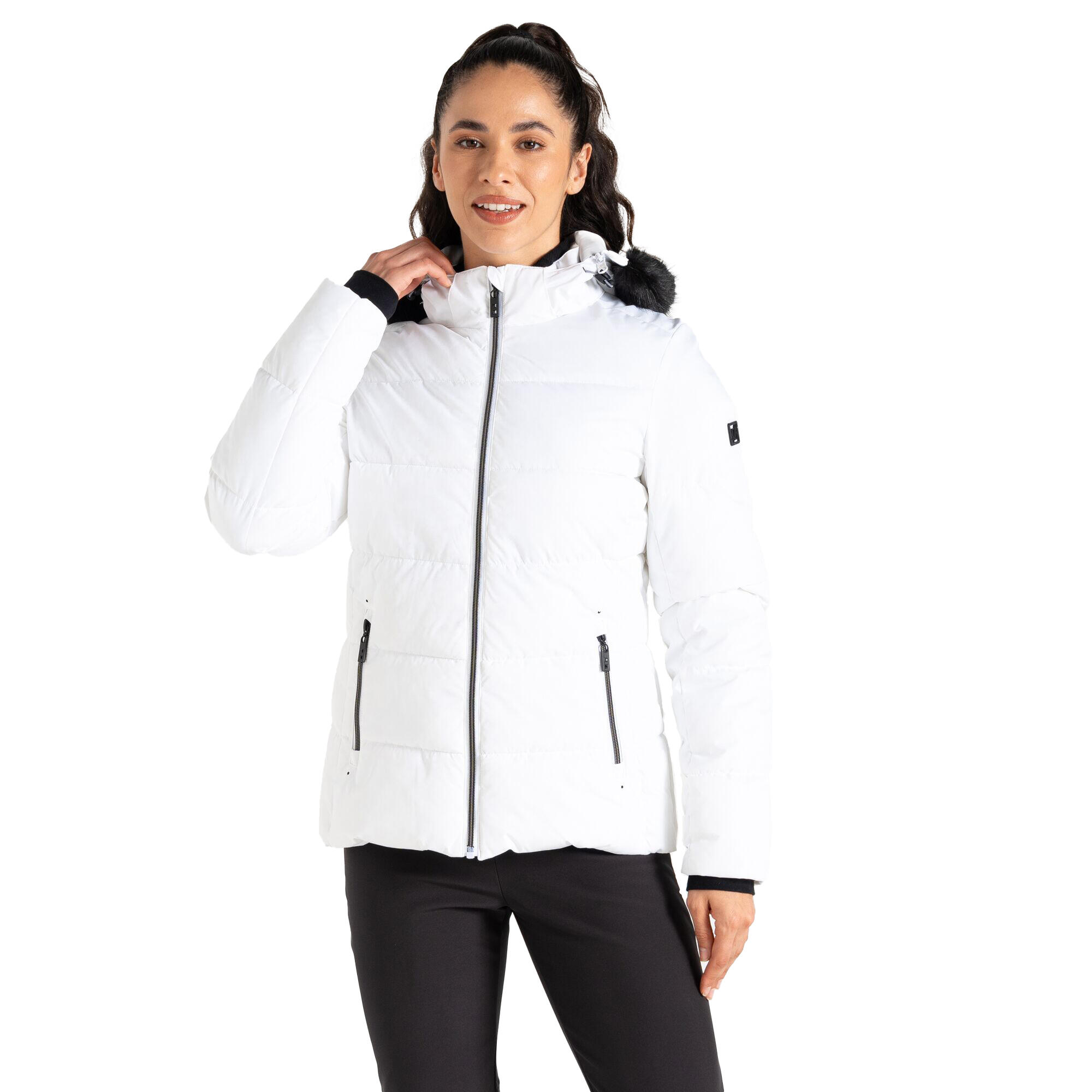 Womens/Ladies Glamorize V Ski Jacket (White) 4/5
