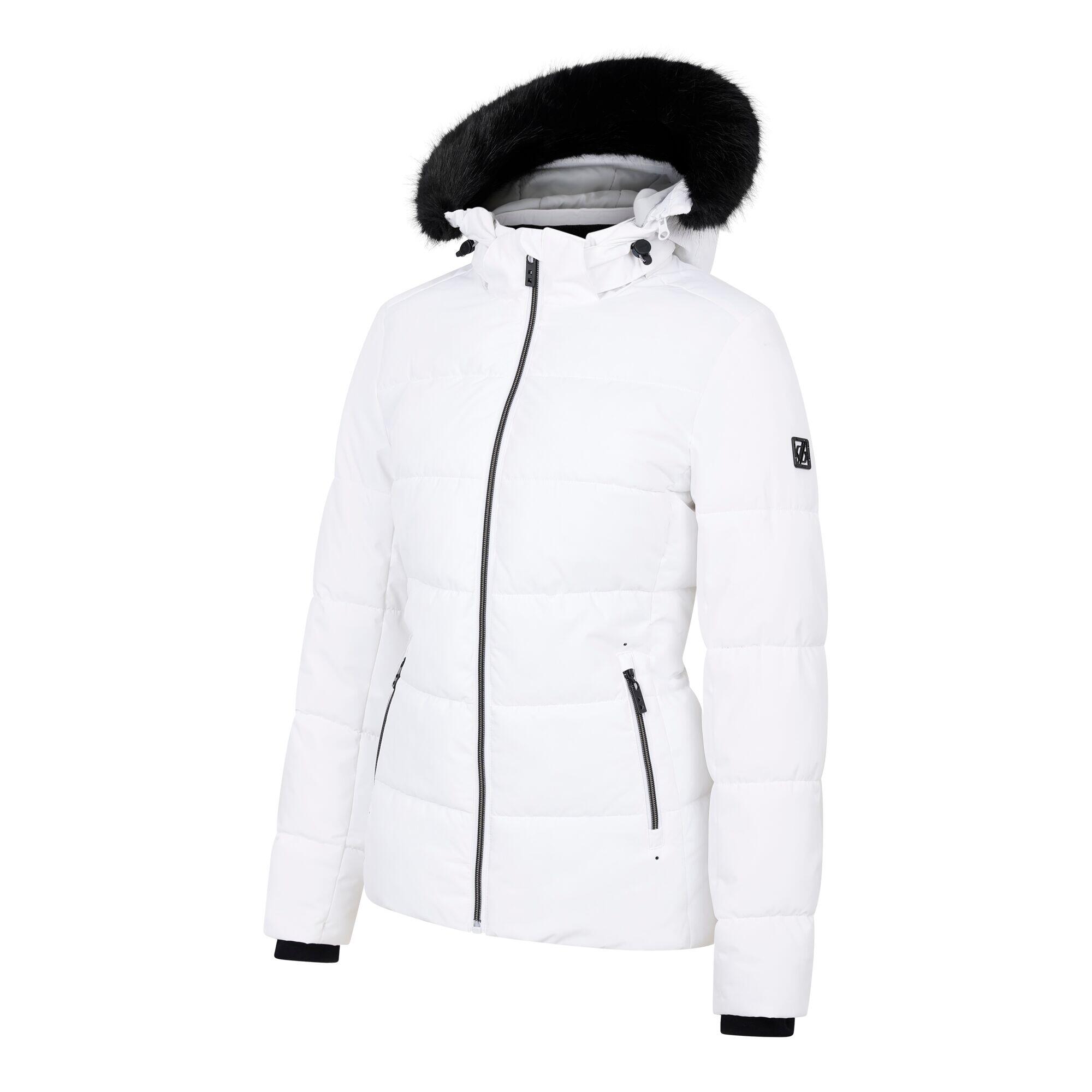 Womens/Ladies Glamorize V Ski Jacket (White) 3/5