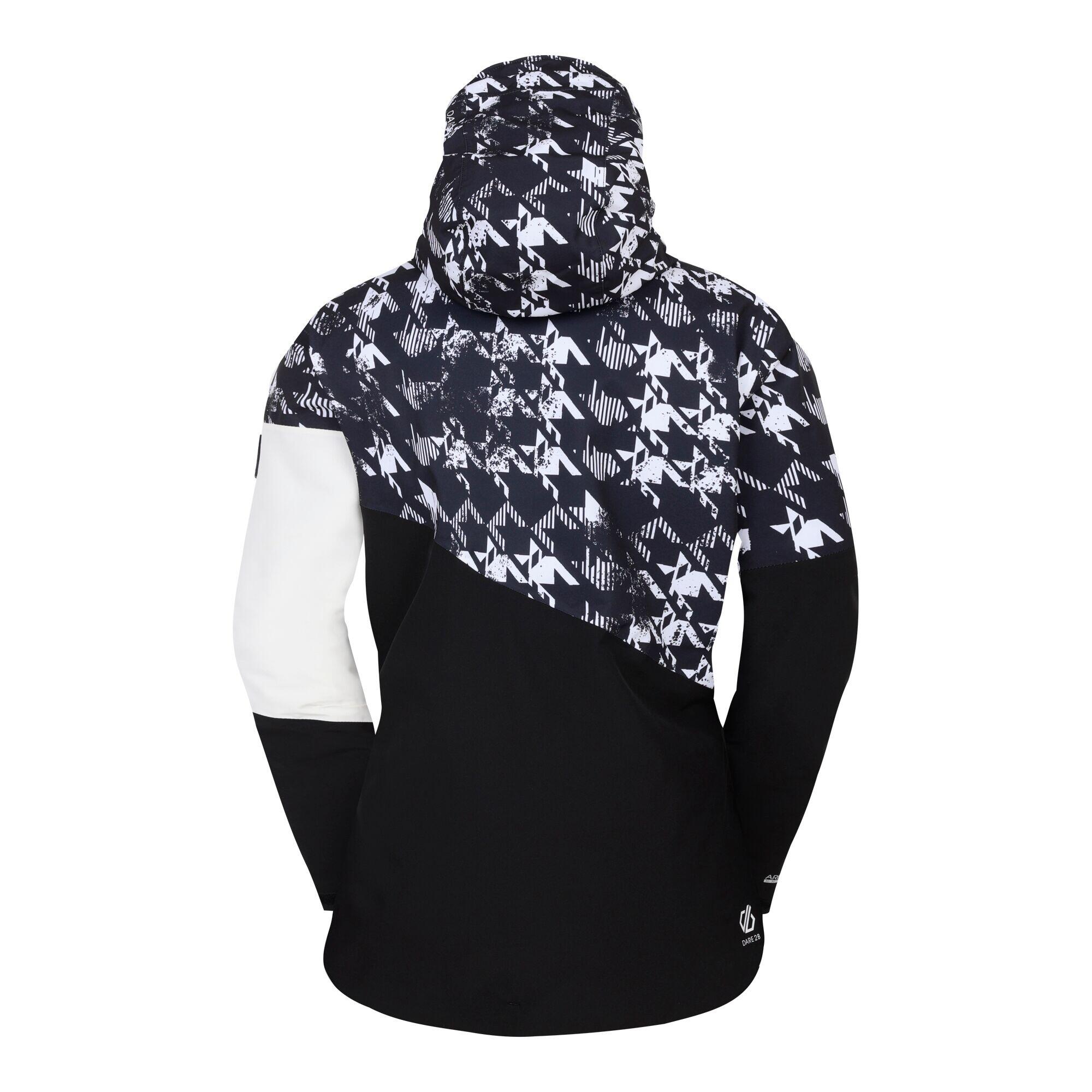 Womens/Ladies Ice III Dogtooth Ski Jacket (Black) 2/5
