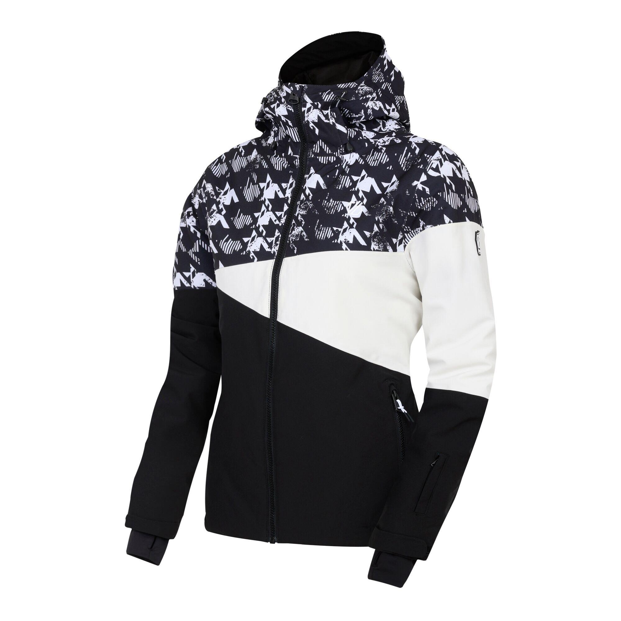 Womens/Ladies Ice III Dogtooth Ski Jacket (Black) 3/5