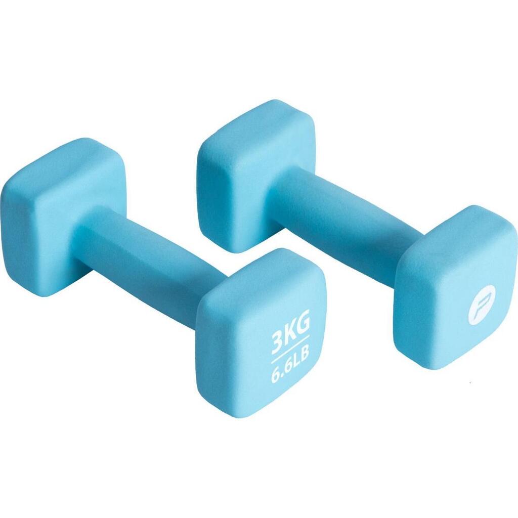 Pure2improve neoprene dumbbell set 2x3kg