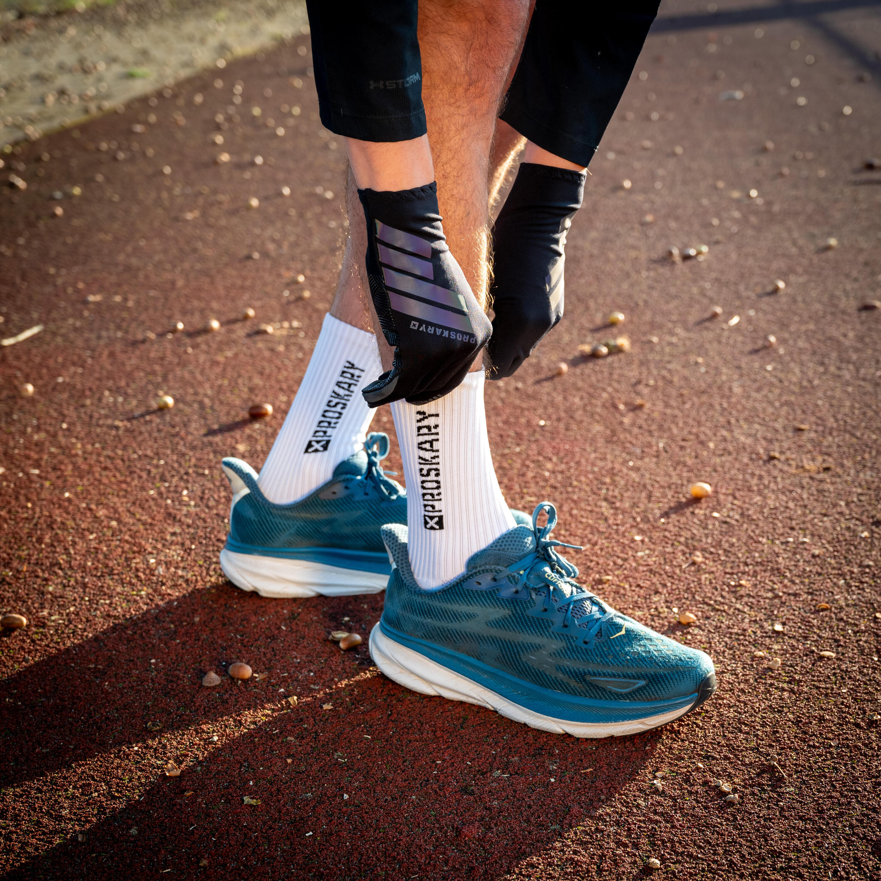 Luvas para corrida Proskary touchscreen esportivas antiderrapantes 4/7