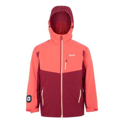 Giacca Impermeabile 3 In 1 Ragazze Regatta Trekktain Rosso Rumba Cielo Rosso