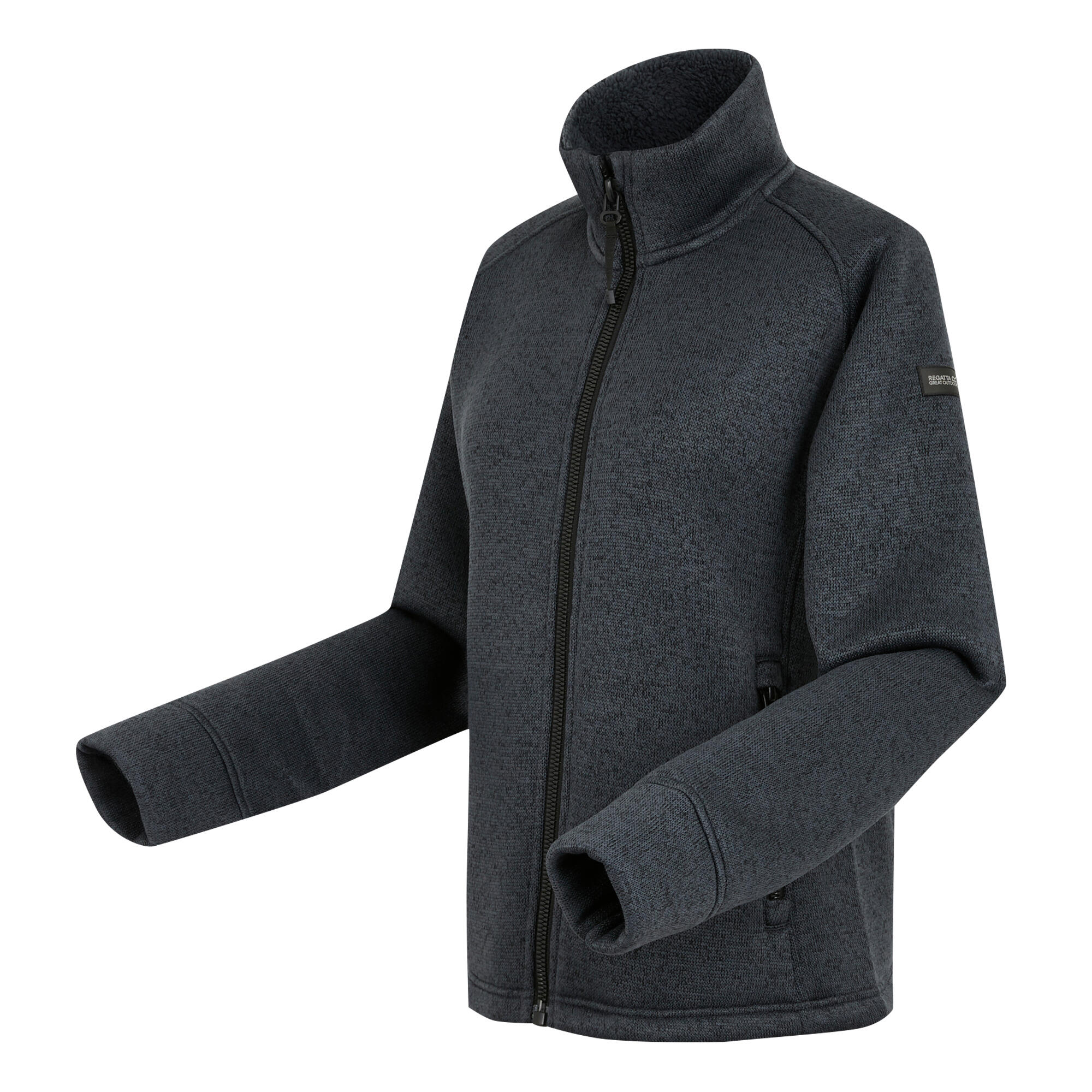 Womens/Ladies Emilide Full Zip Fleece Jacket (Seal Grey) 3/5
