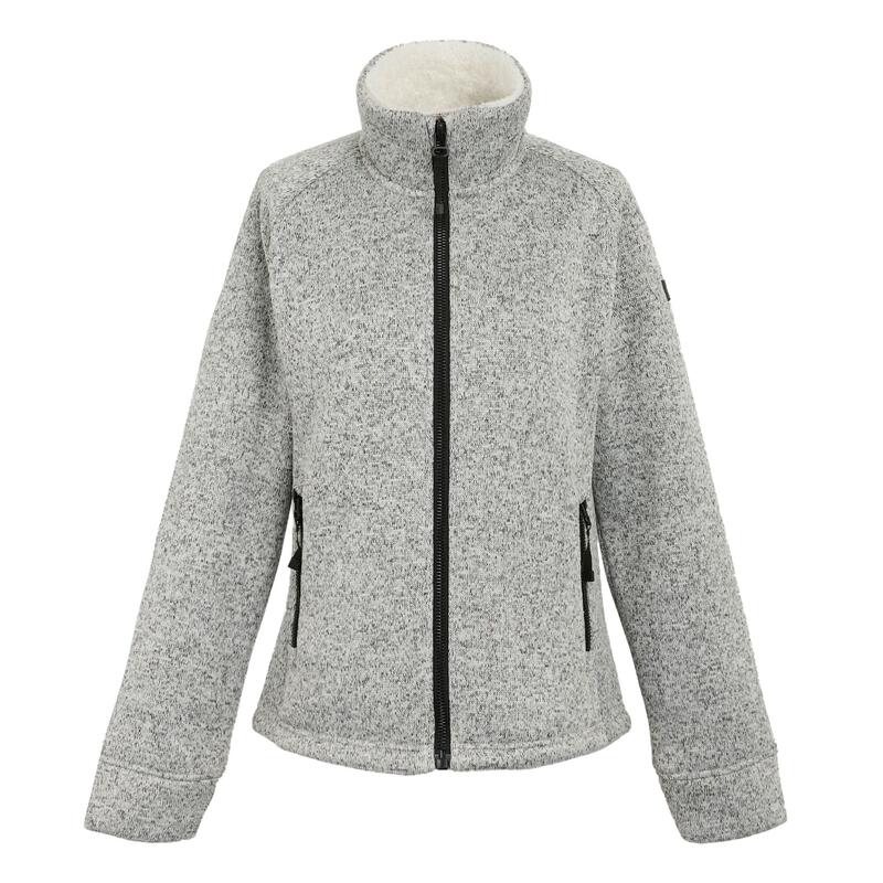 "Emilide" Fleecejacke Durchgehender Reißverschluss für Damen Blanc De Blanc