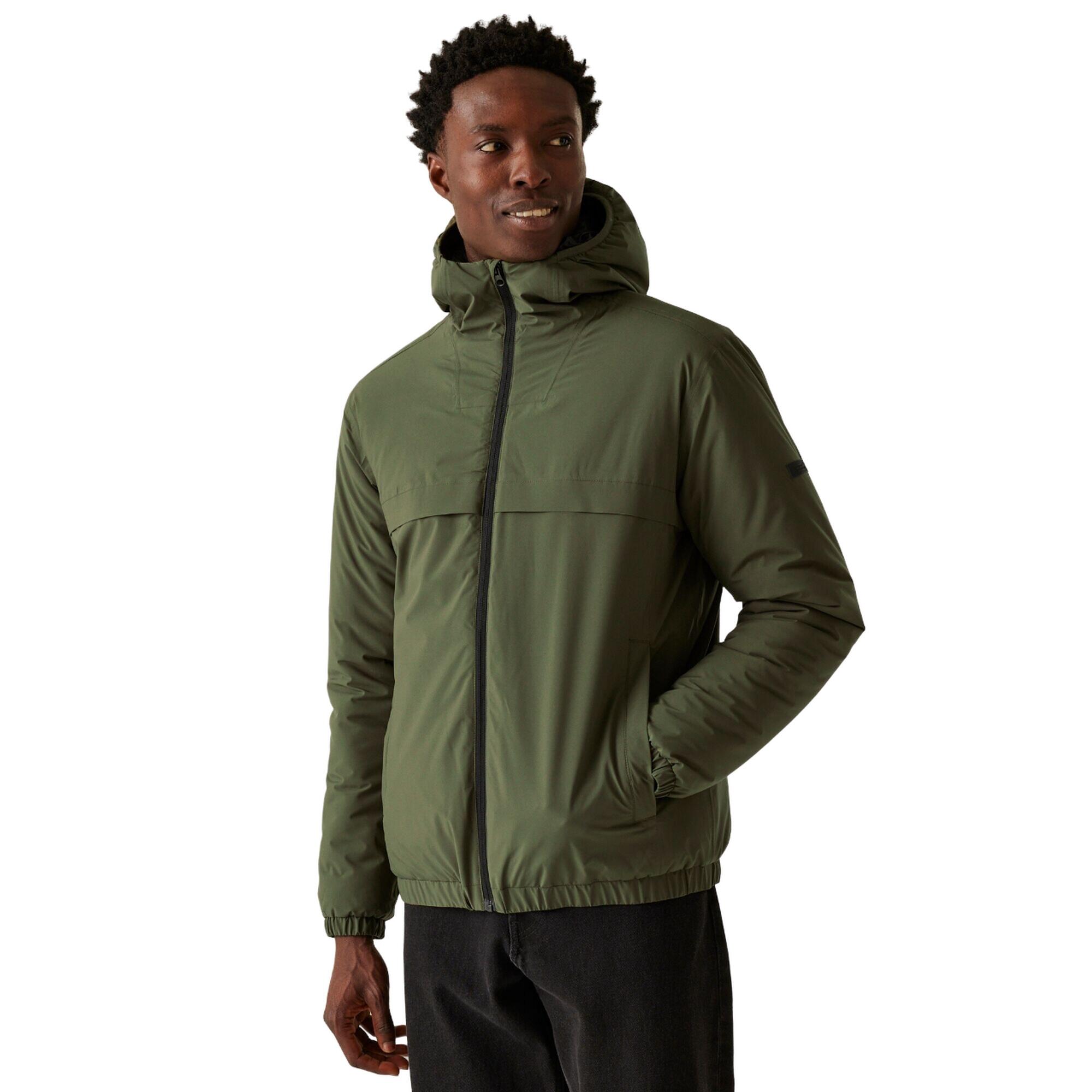 "Wiltom" Jacke, wasserfest für Herren Dunkel-Khaki 4/5