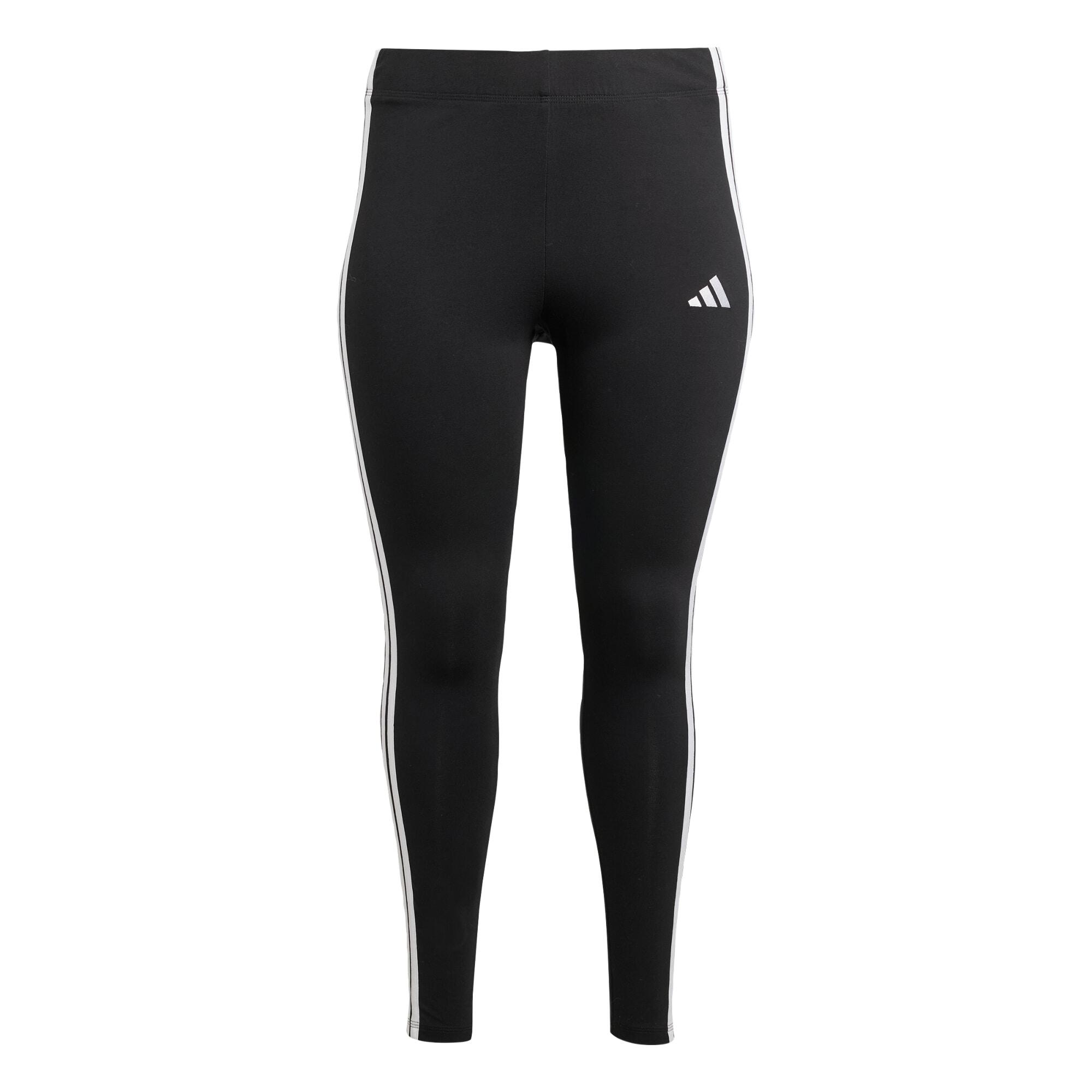 Essentials 3-Stripes Cotton Leggings (Plus Size) 2/5