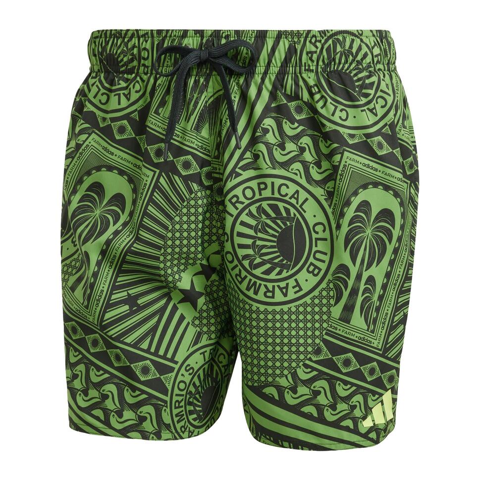 Szorty adidas x FARM 3-Stripes Swim 5-Inch