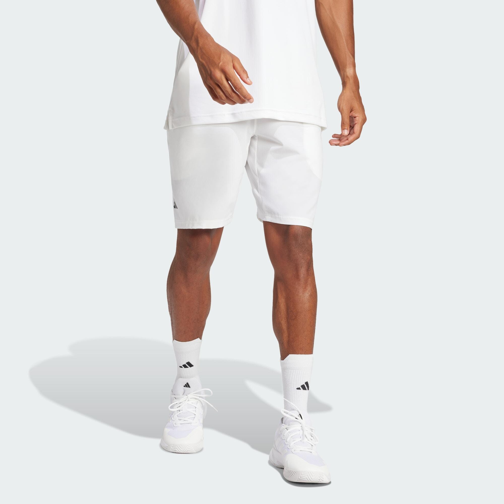 Adidas - Short En Toile Stretch Club Tennis Climacool - Short - Blanc - Decathlon