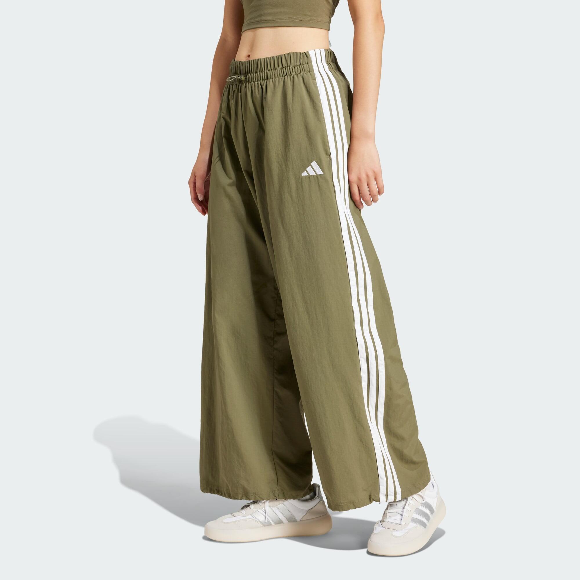 Adidas - Pantalon Parachute Toile 3 Bandes Lifestyle Essentials - Pantalons - Beige|blanc - 52 2xl - Decathlon