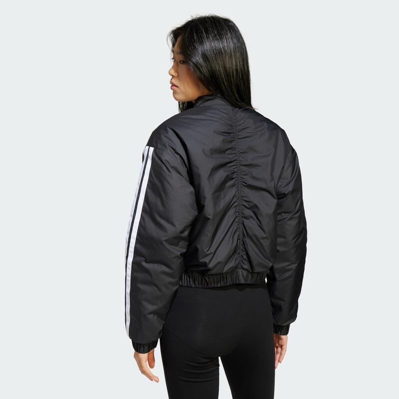 Bunda Essentials 3-Stripes Insulated Crop Bomber