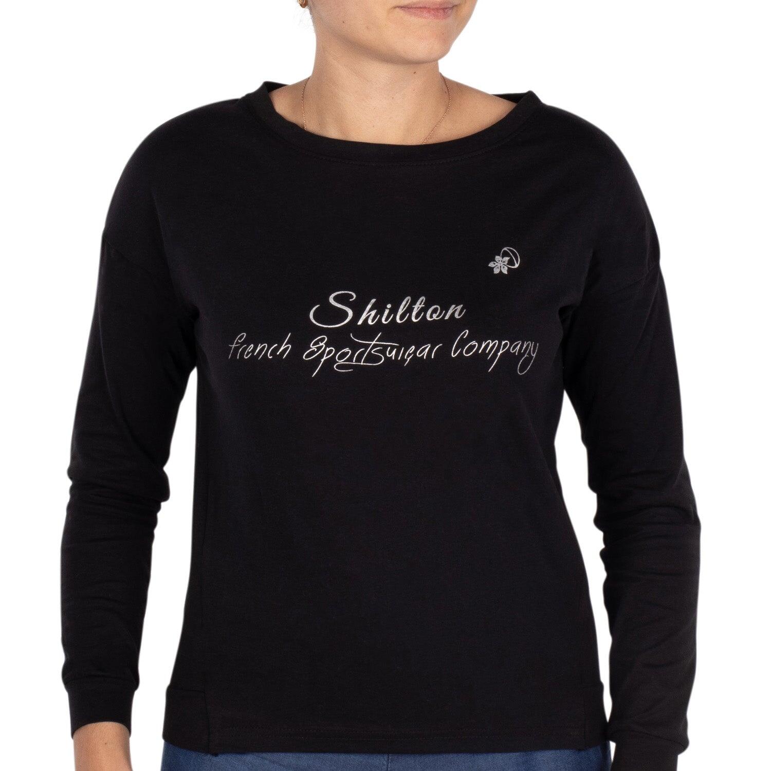 Shilton - T-shirt Ml Femme Femme - T-shirt Manches Longues - Noir - S - Decathlon