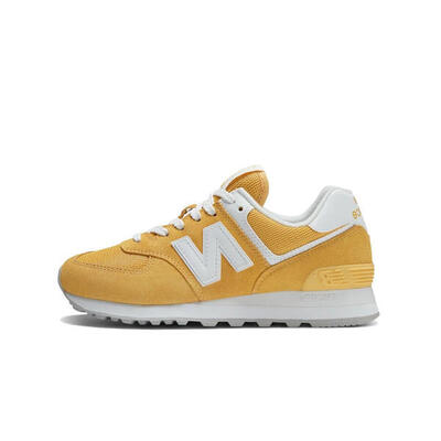 Schoenen new balance 574 pastel yellow white