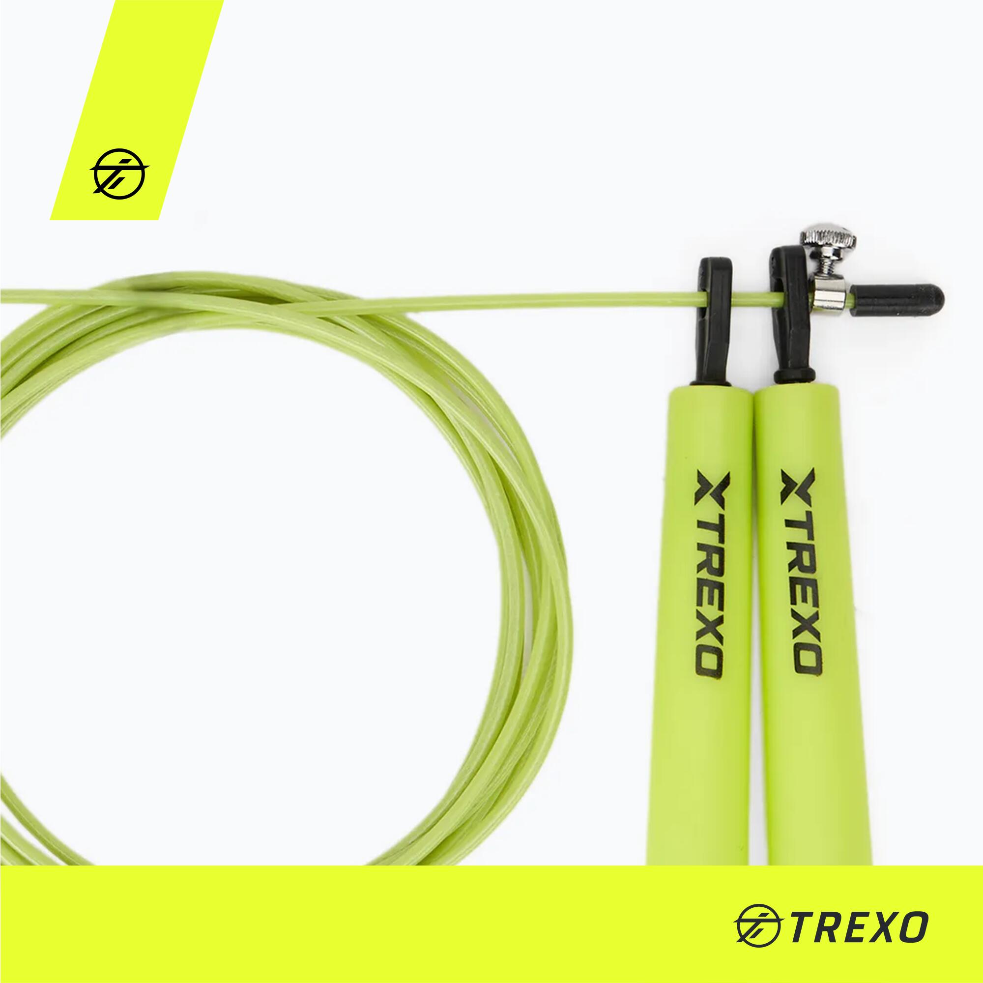 TREXO Basic+ corda per saltare, verde 2/5