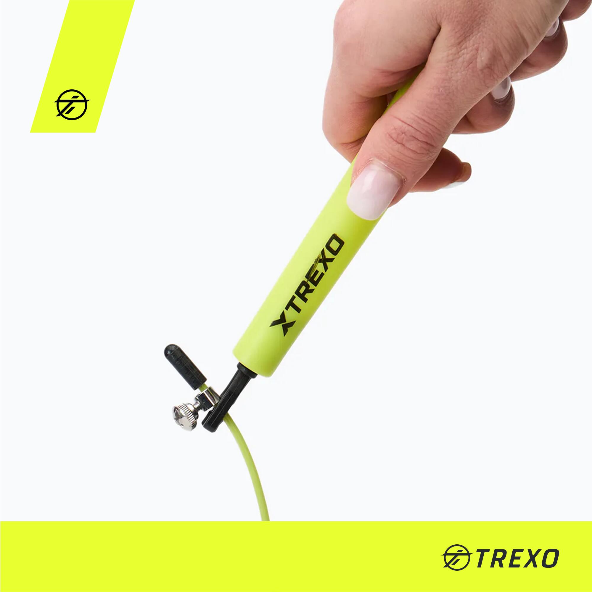 TREXO Basic+ corda per saltare, verde 4/5