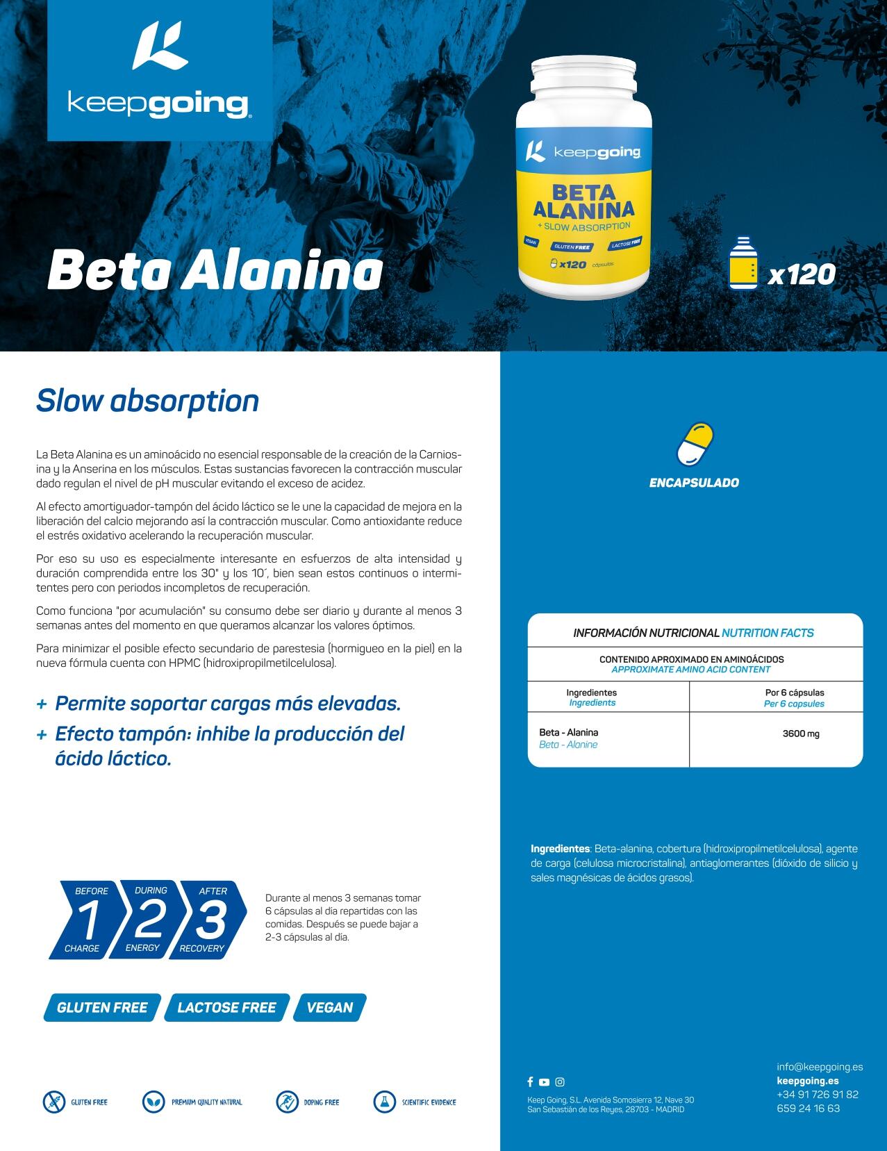 Beta Alanina 120 Cápsulas 5/5