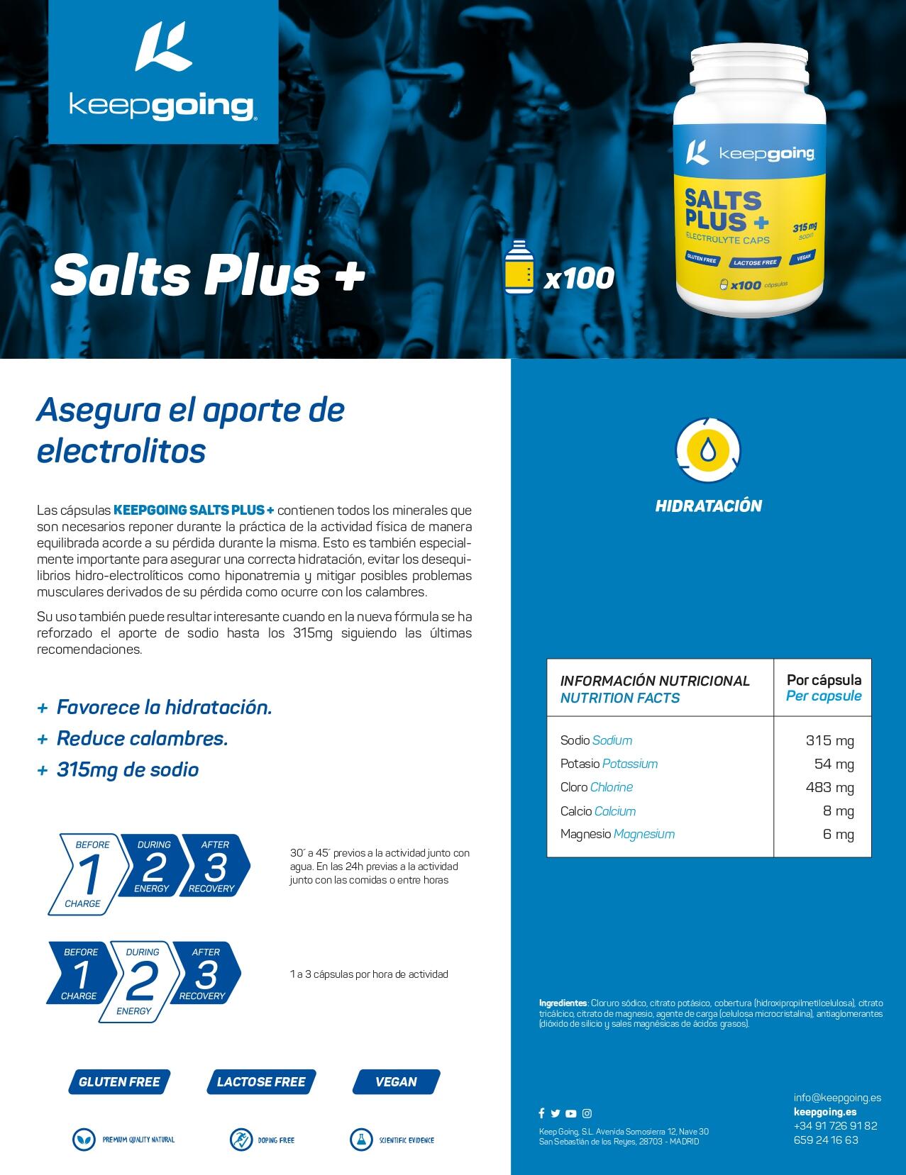 Cápsulas de sal Salt Plus+ 100 cápsulas 2/2
