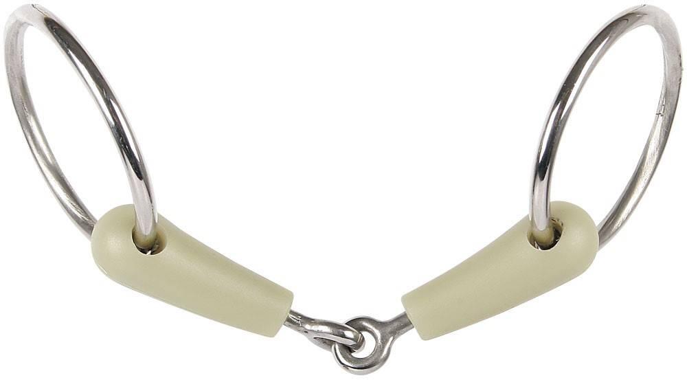 HARRYS HORSE 2-rings snaffle bit voor enkel paard Harry's Horse Apple