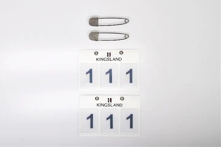 KINGSLAND Kingsland Classic Startnummer 2 Pack - Wit