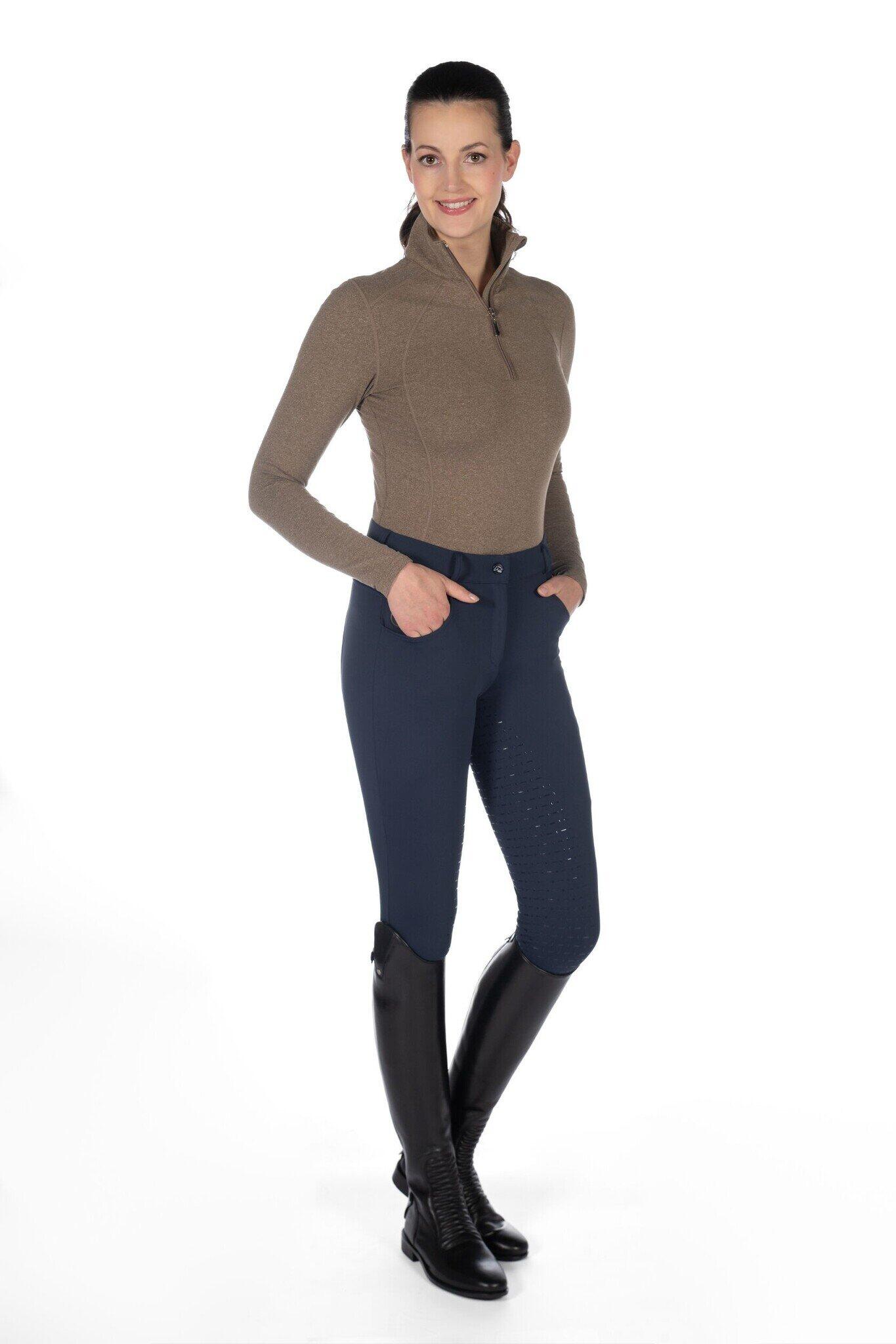 HKM Verwarmde Rijbroek Comfort Style - Deep Blue 3/7