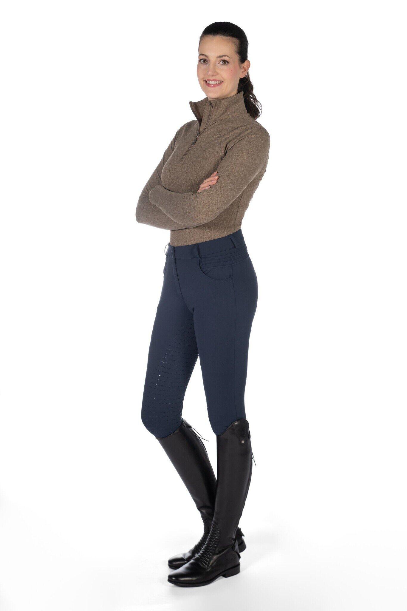 HKM Verwarmde Rijbroek Comfort Style - Deep Blue 2/7