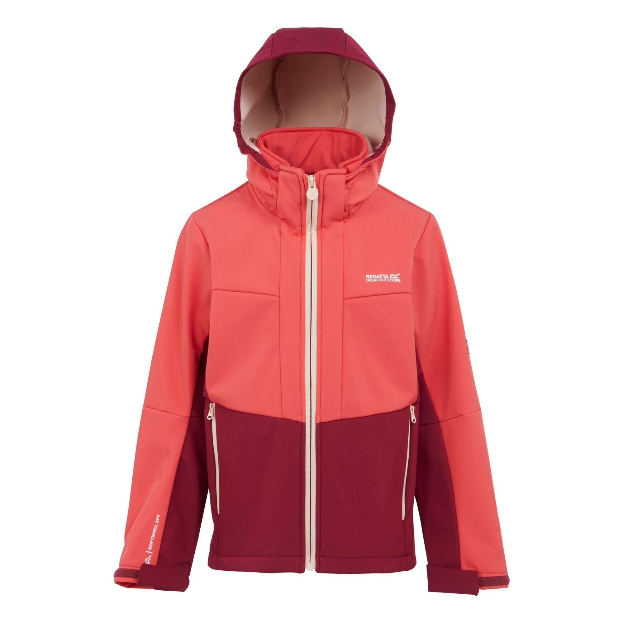 REGATTA Kinder/Kids Haydenbury II Soft Shell Jas (Rood Hemeltje/Rumba Rood)