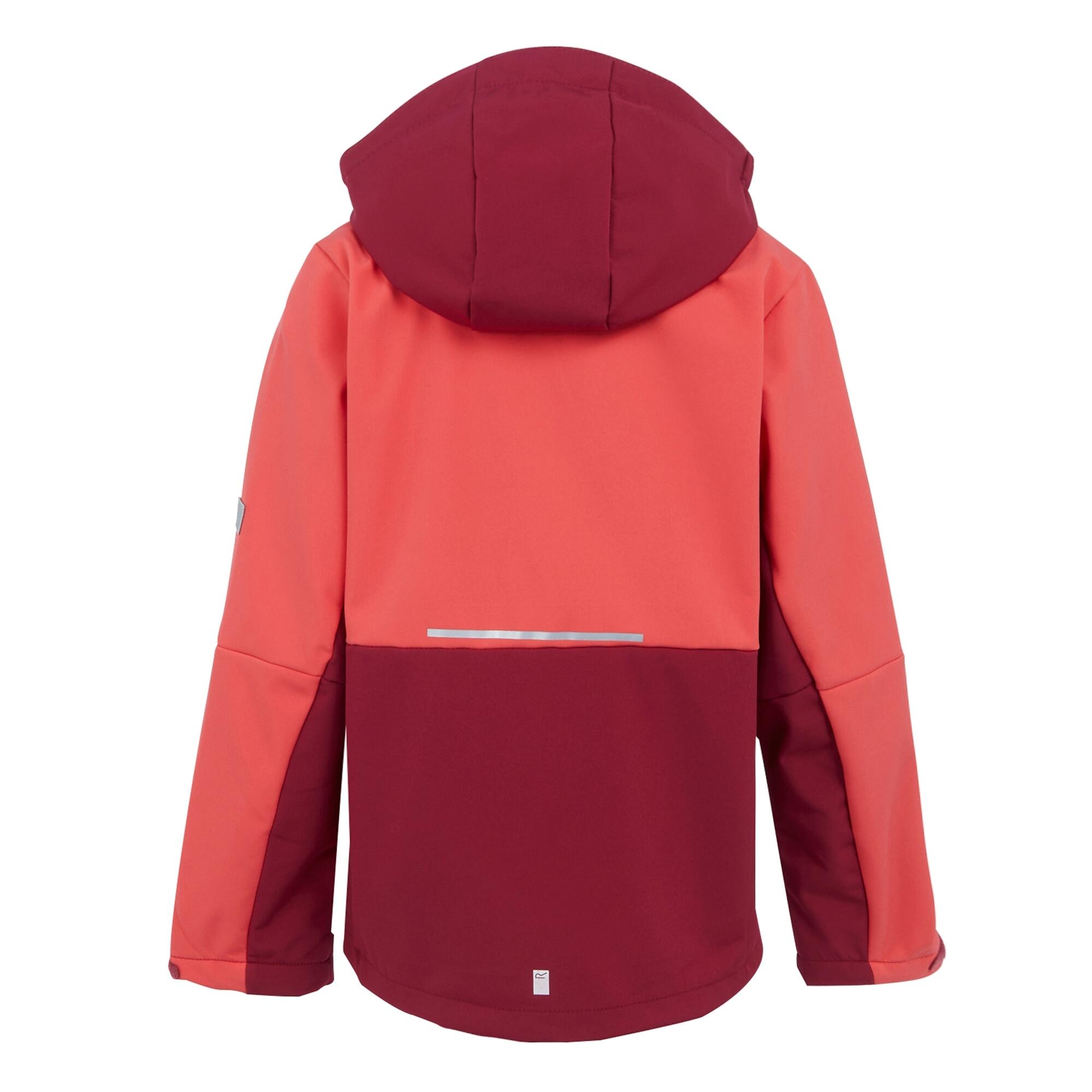 Childrens/Kids Haydenbury II Soft Shell Jacket (Red Sky/Rumba Red) 2/5