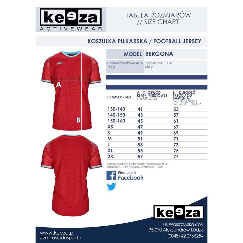 Komplet piłkarski Keeza Bergona