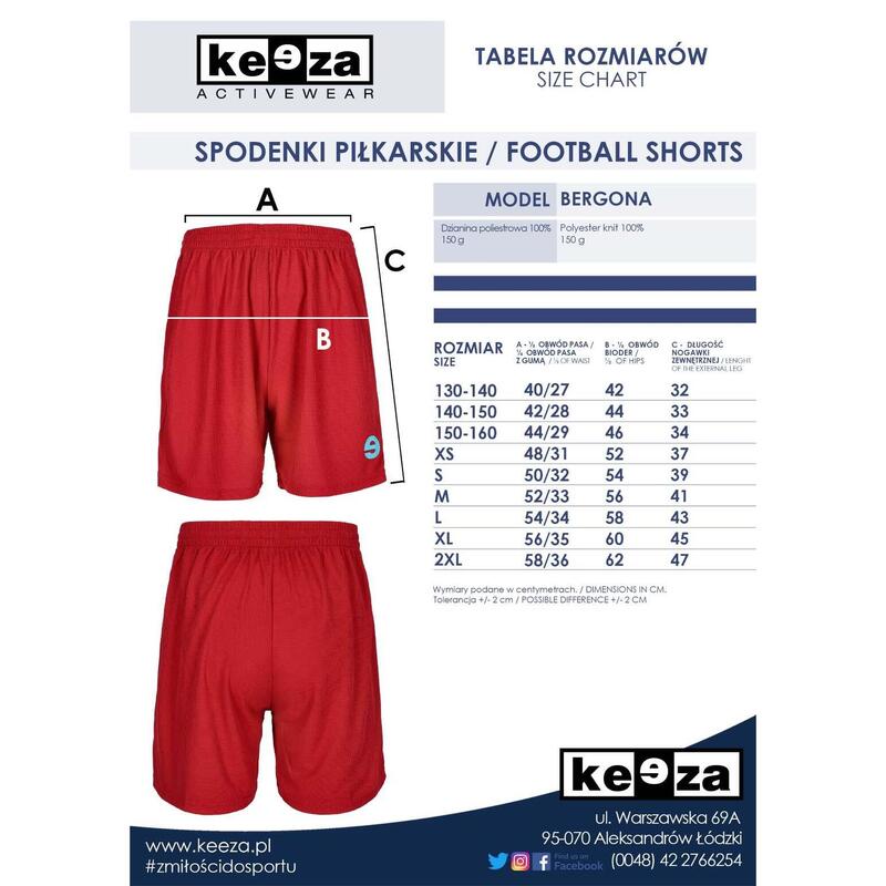 Komplet piłkarski Keeza Bergona