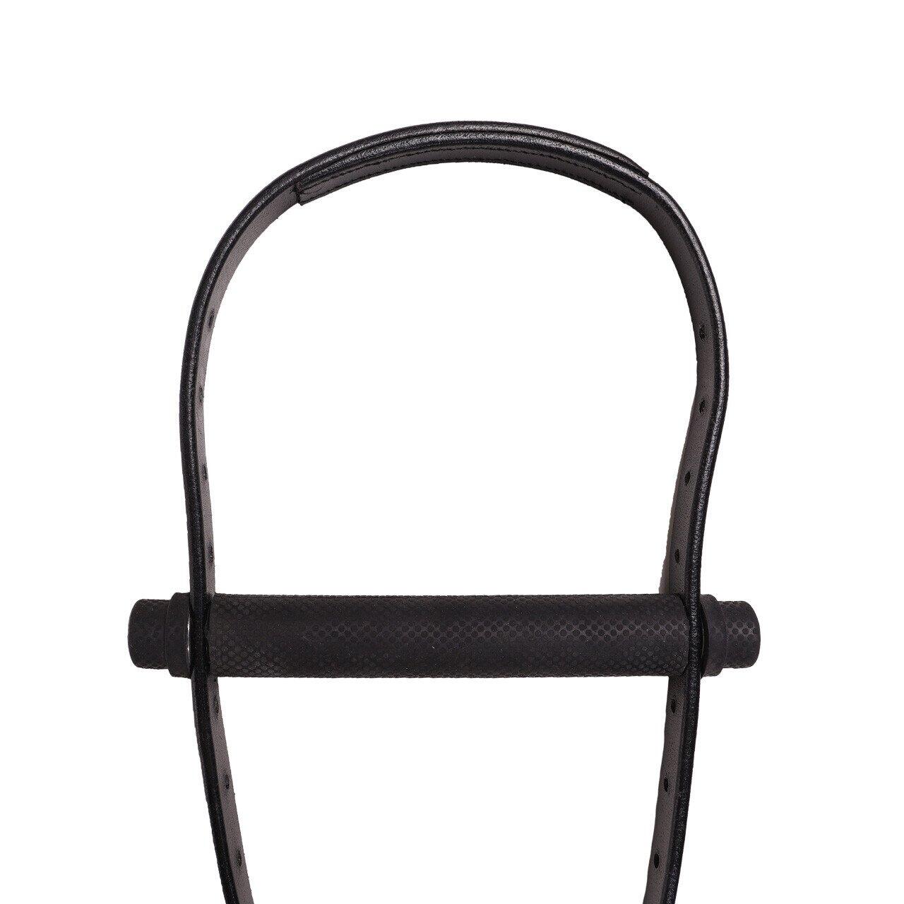 QHP Eén hand teugel - Zwart (Pony) 3/4