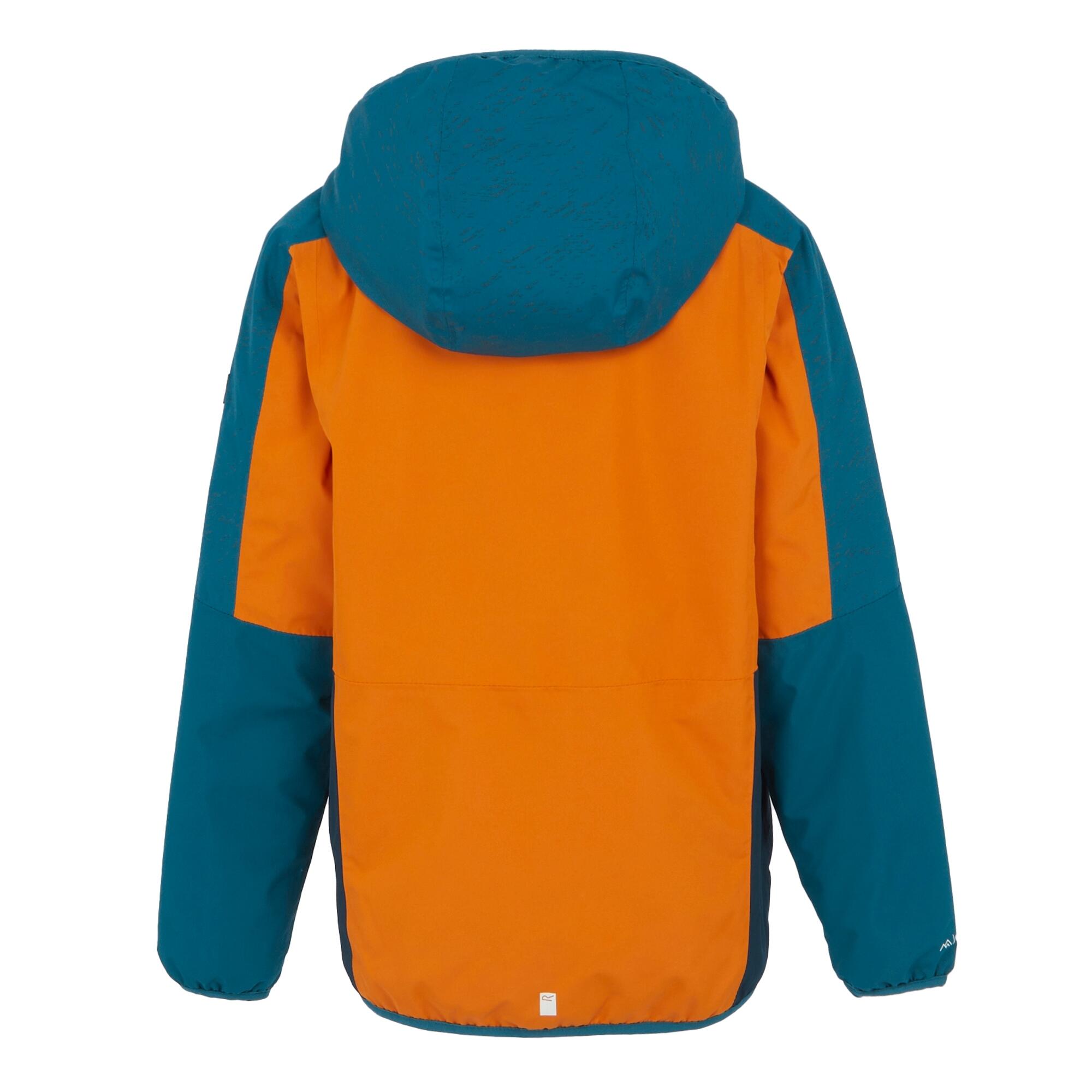 Veste Réfléchissante VOLCANICS Enfant (Orange Sombre / Bleu Marocain) 2/5