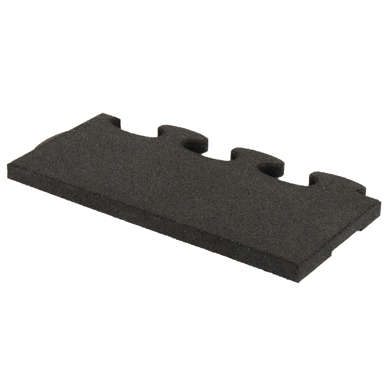 Sportboden Puzzle 3D Gymallrounder Randstück gerade 30 mm Fitness 2/2