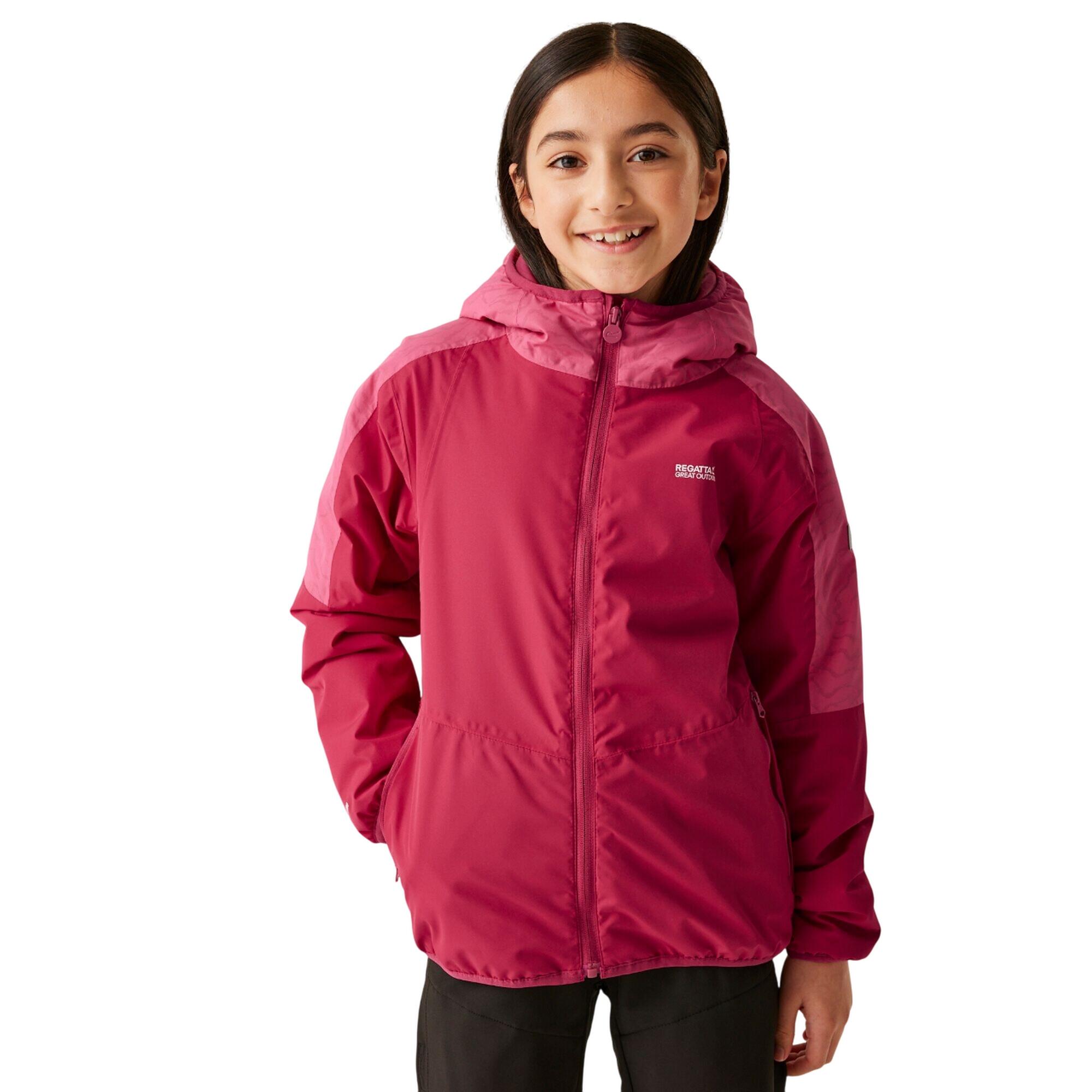 Giacca Riflettente Bambini Regatta Volcanics VIII Rosa Scuro Rosa Accesso 4/5
