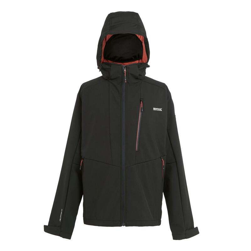 "Hewitts X" Softshelljacke für Herren Schwarz/Ockerbraun