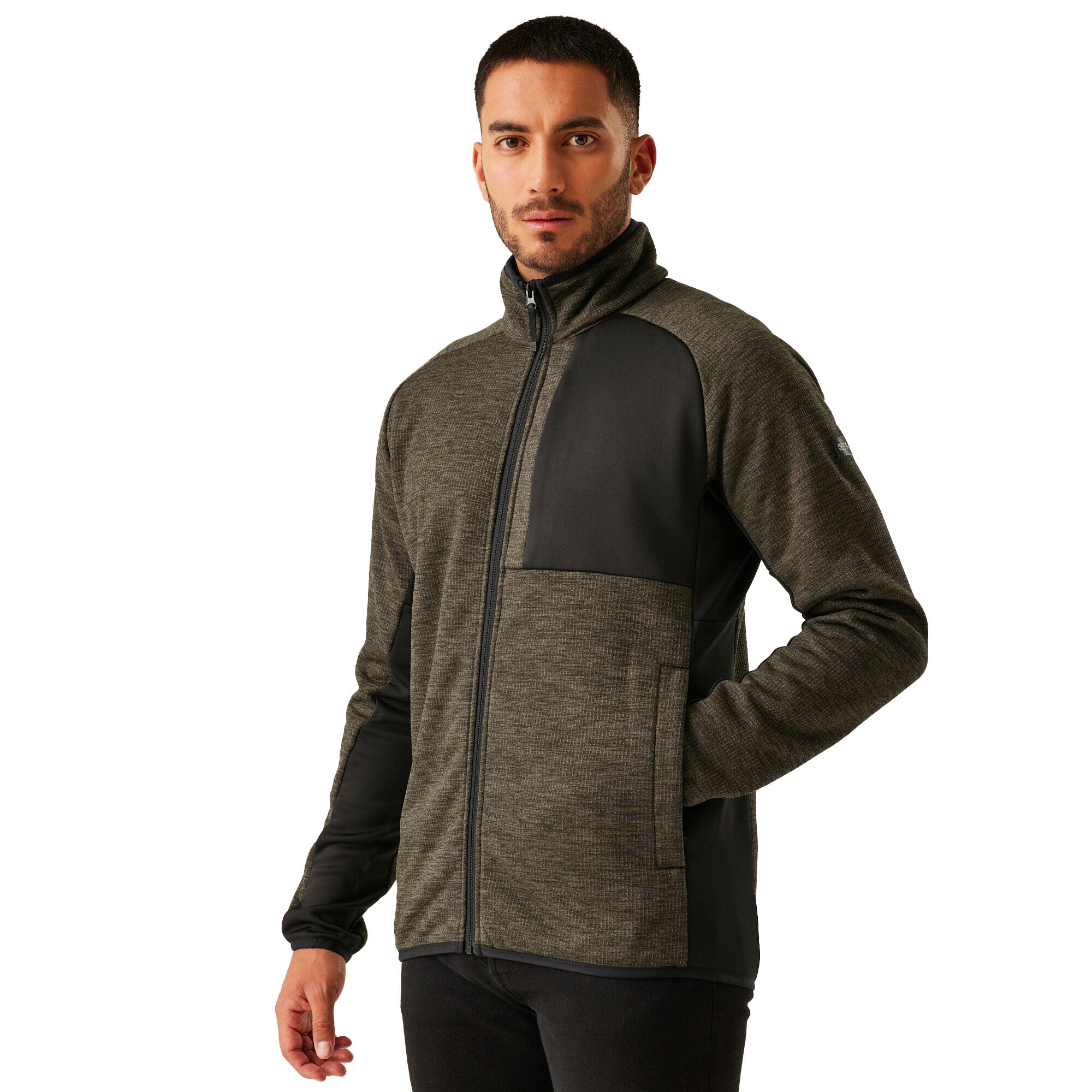 Mens Shorston Fleece Jacket (Crocodile Marl) 4/5