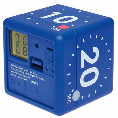 Timer Cube. digital Blau Leichtathletik Unisex Blau