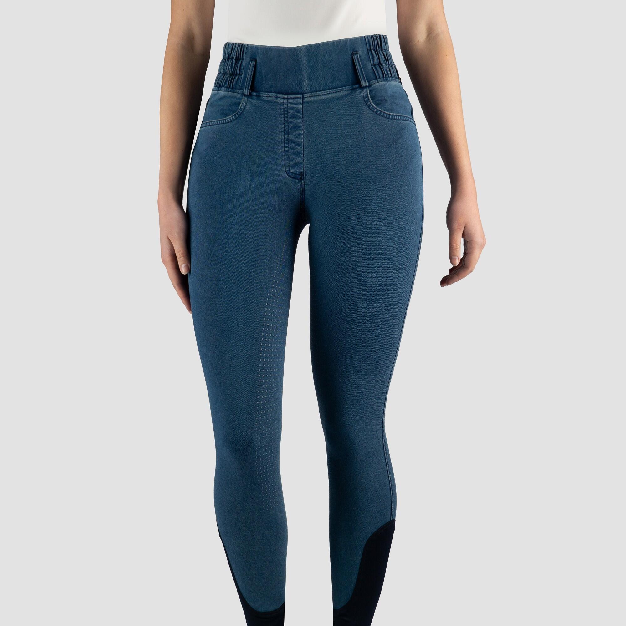 Horka - Pantalon Équitation Femme Horka Laura - Pantalon D'Équitation - Bleu|gris - 42 - Decathlon