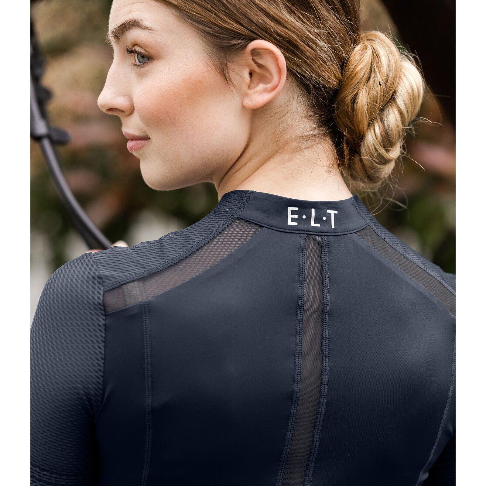Technisch ruitershirt voor dames met rits ELT Nancy 7/7