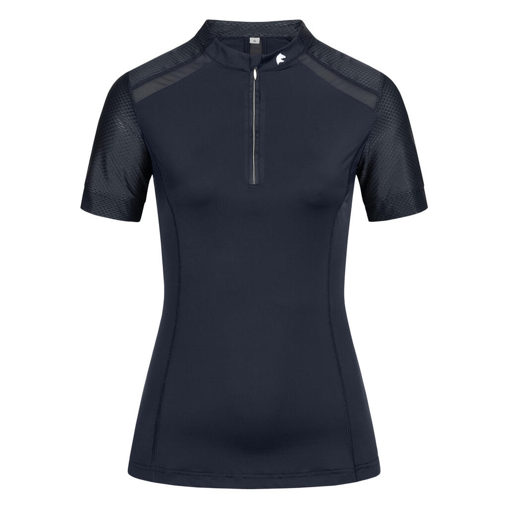 Women's technical zipped riding polo ELT Nancy