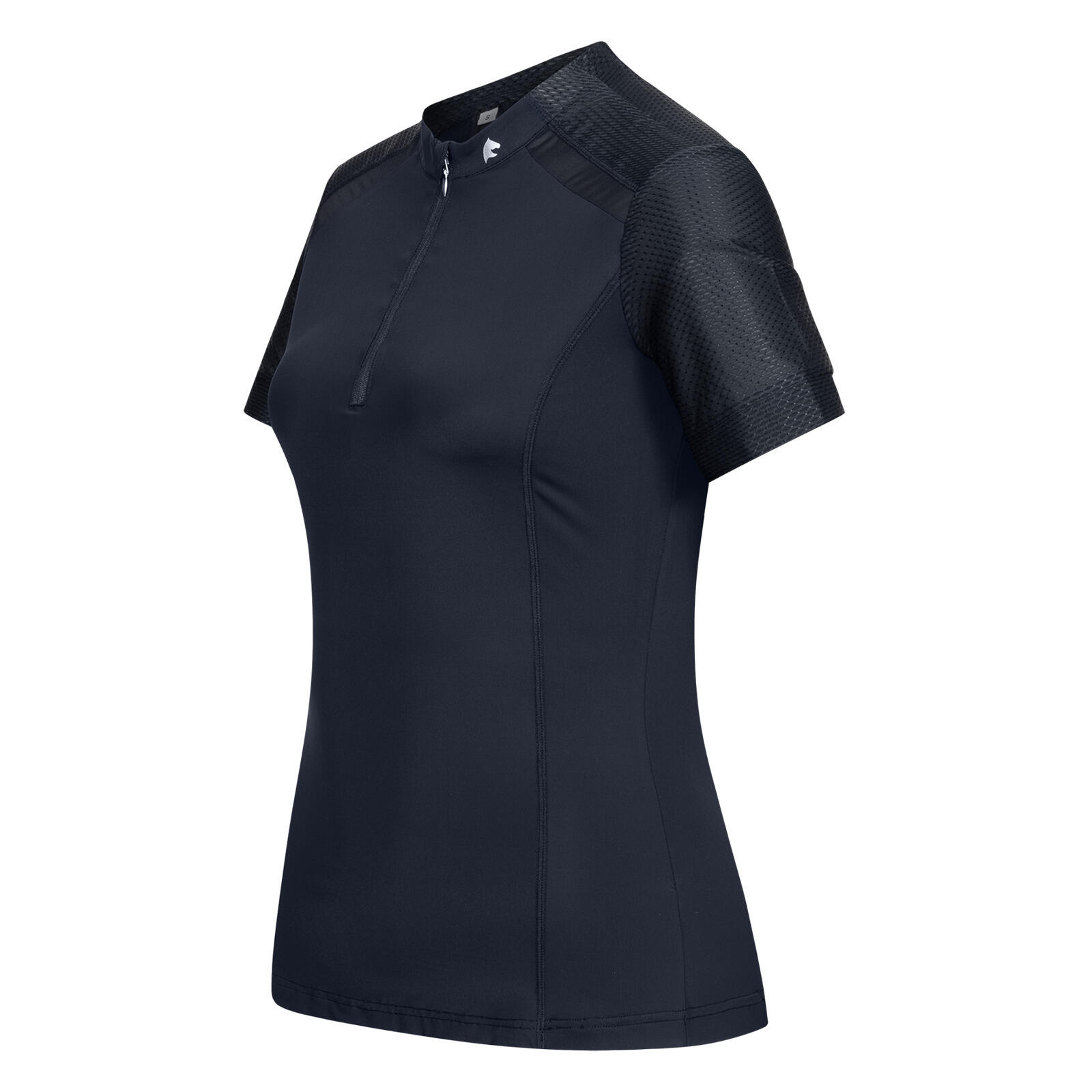 Technisch ruitershirt voor dames met rits ELT Nancy 5/7