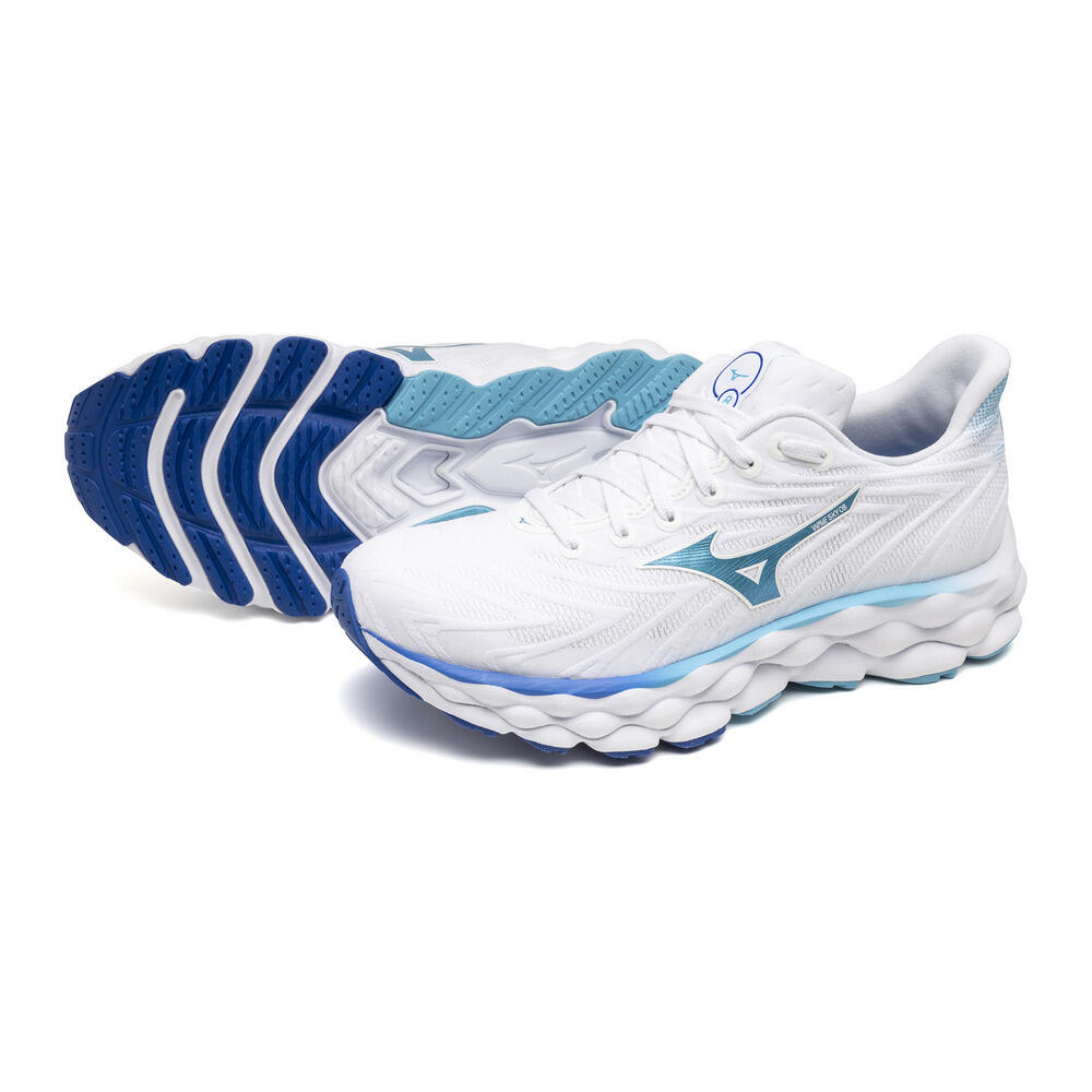 Mizuno Zapatillas Wave Sky Wos Blanco/azul 5/7