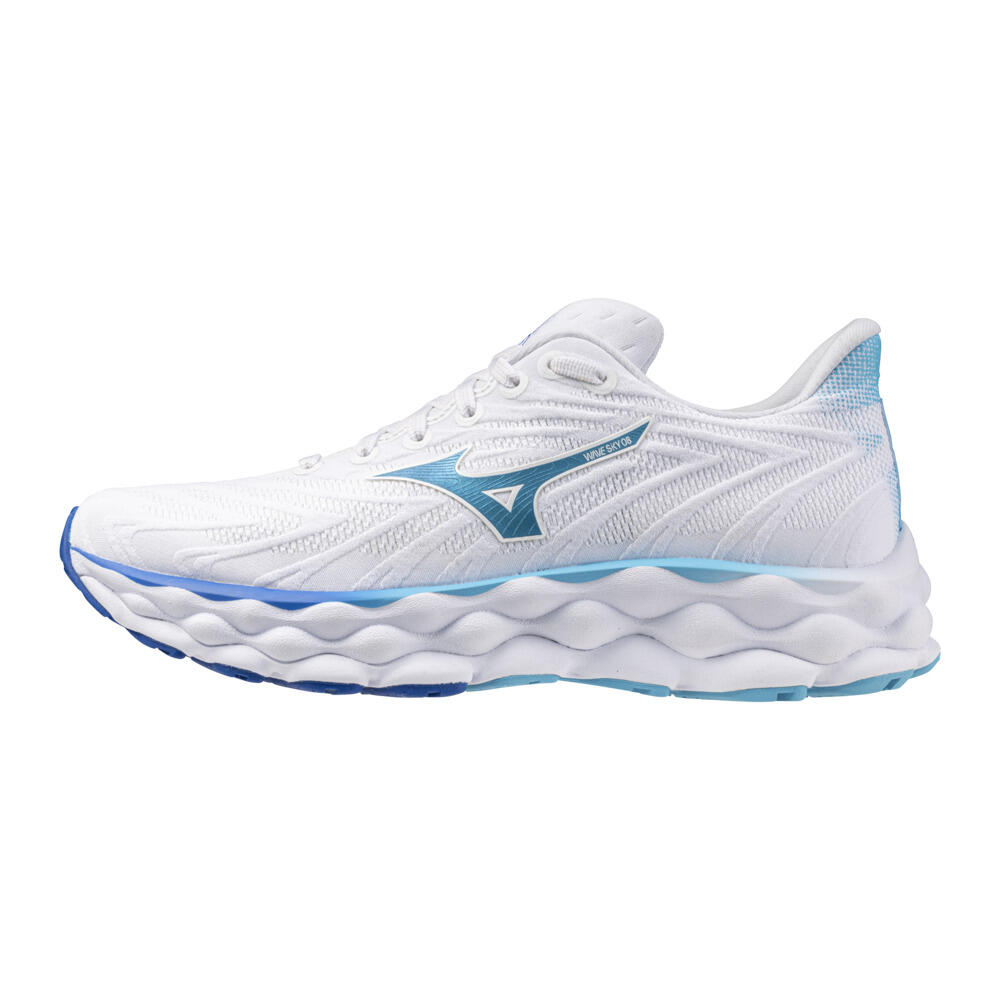 Mizuno Zapatillas Wave Sky Wos Blanco/azul 2/7