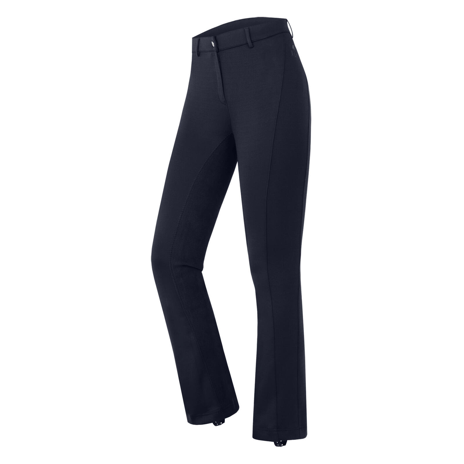 Elt - Pantalon Équitation Full Grip Femme Elt Jodhpur Essential - Pantalon D'Équitation - Bleu - 44 - Decathlon