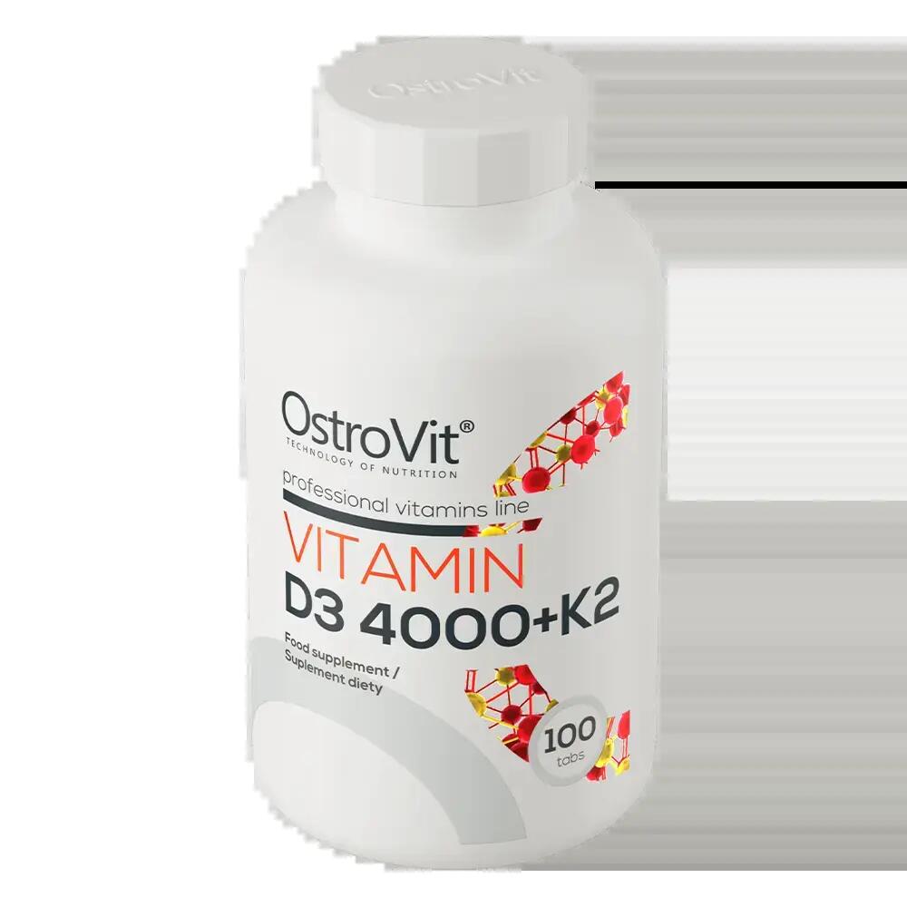 OstroVit Witamina D3 4000 IU + K2 100 tabletek 2/3