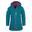 Manteau enfant Stavanger vert émeraude/rouge rubis