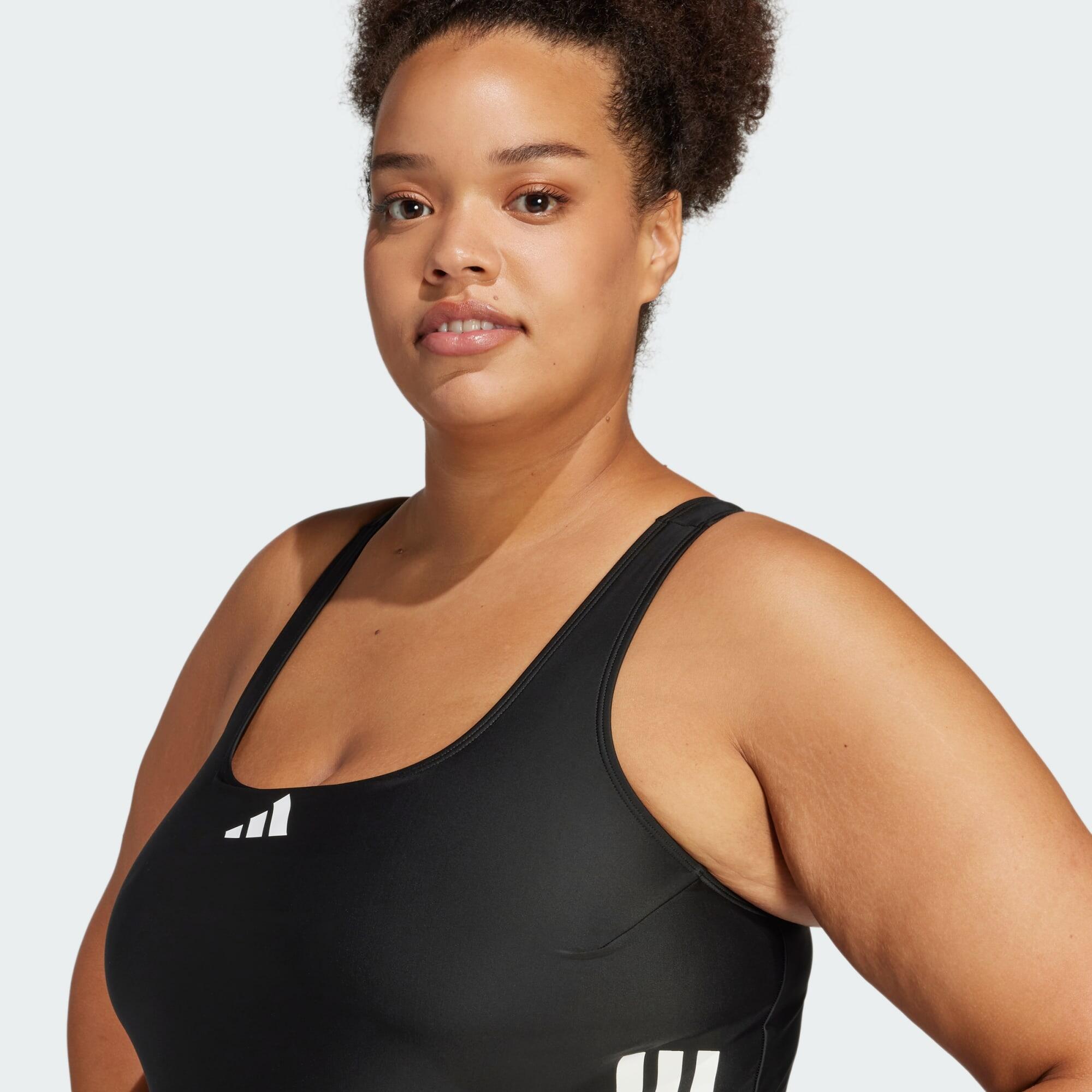 Maillot de bain graphique 3 bandes dos en C (Grandes tailles) 4/6