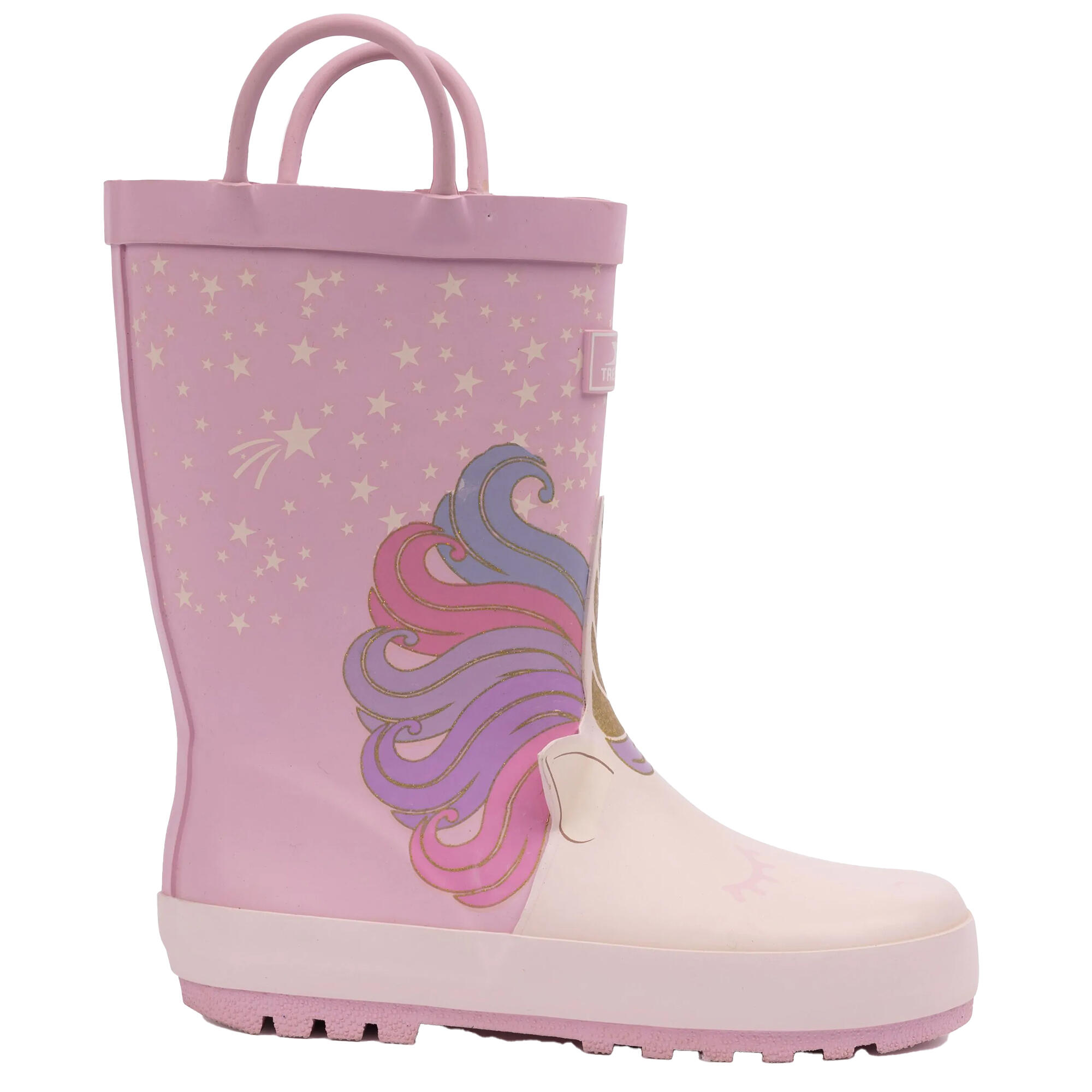 Gummistiefel "Character", Einhorn Kinder Violett/Beige 4/5